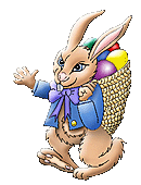 Gif animé Pâques lapin